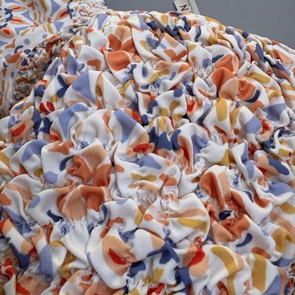 Dolan Off The Shoulder Textured Balloon Sleeve Top Women XL Cottagecore Floral - Picture 9 of 11